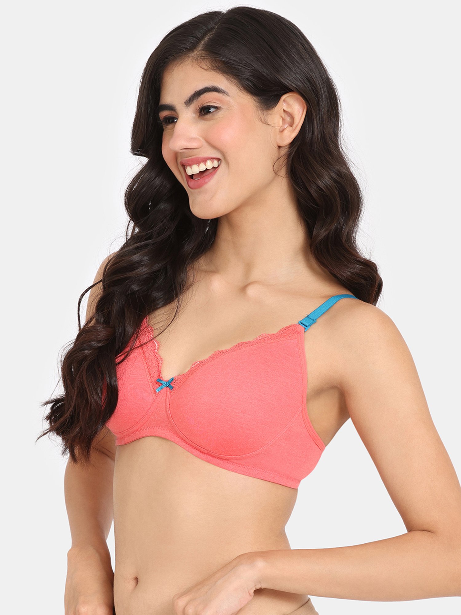 Rosaline by Zivame Pink Half Coverage T-Shirt Bra