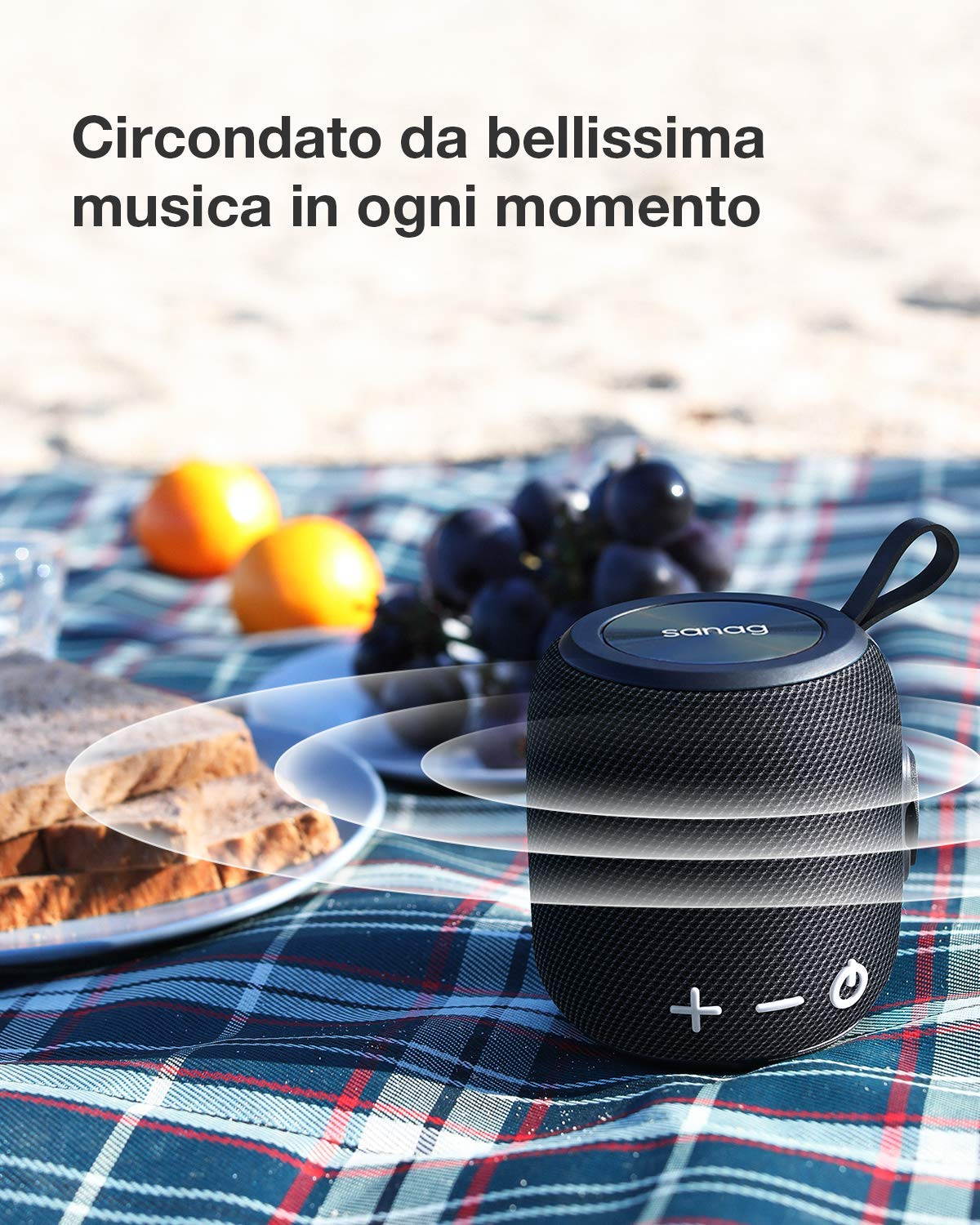 Portable Bluetooth Speaker, Bluetooth 5.0 Dual Pairing Loud Wireless Mini Speaker, 360 HD Surround Sound & Rich Stereo Bass,24H Playtime, IPX67 Waterproof for Travel, Outdoors, Home and Party