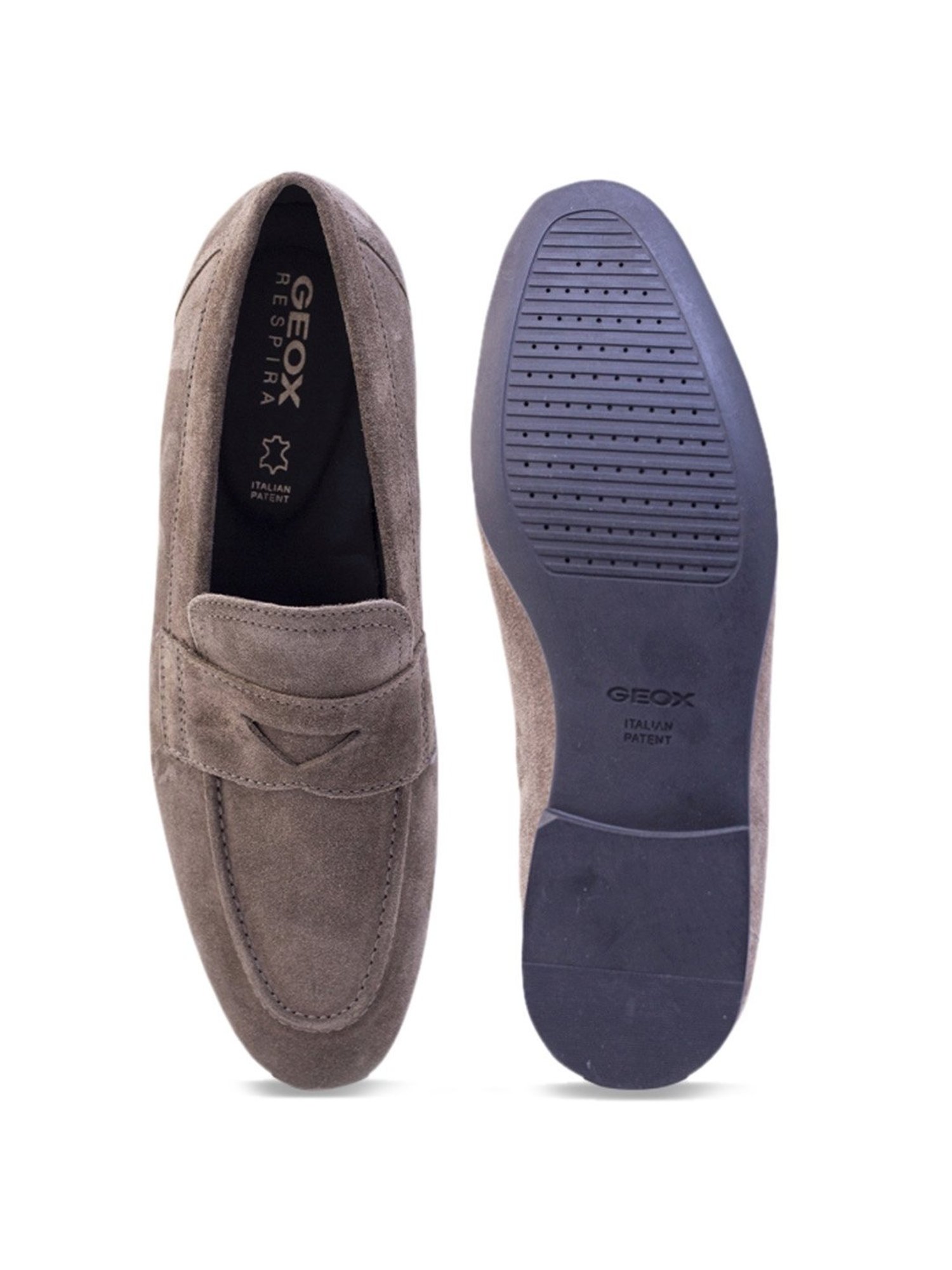 Geox Men's U Sapienza Grey Loafers