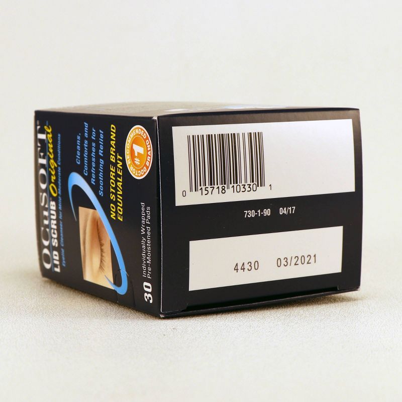 OCuSOFT Eye Lid Scrub Original Pre-Moistened Pads - 30ct