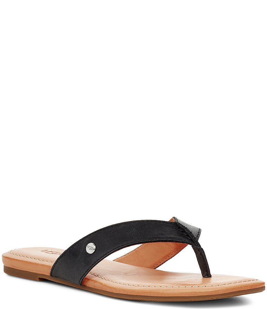 UGG&reg; Tuolumne Leather Flip Flops