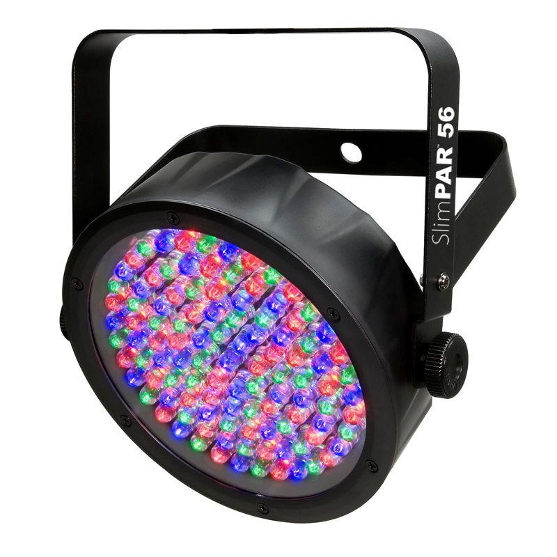 Chauvet DJ 56 LED DMX Slim Par Flat Can RGB Wash Light Effect Fixture (12 Pack)