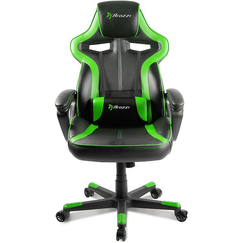 Arozzi Milano Enhanced Gaming Chair, Green (MILANO-GN)