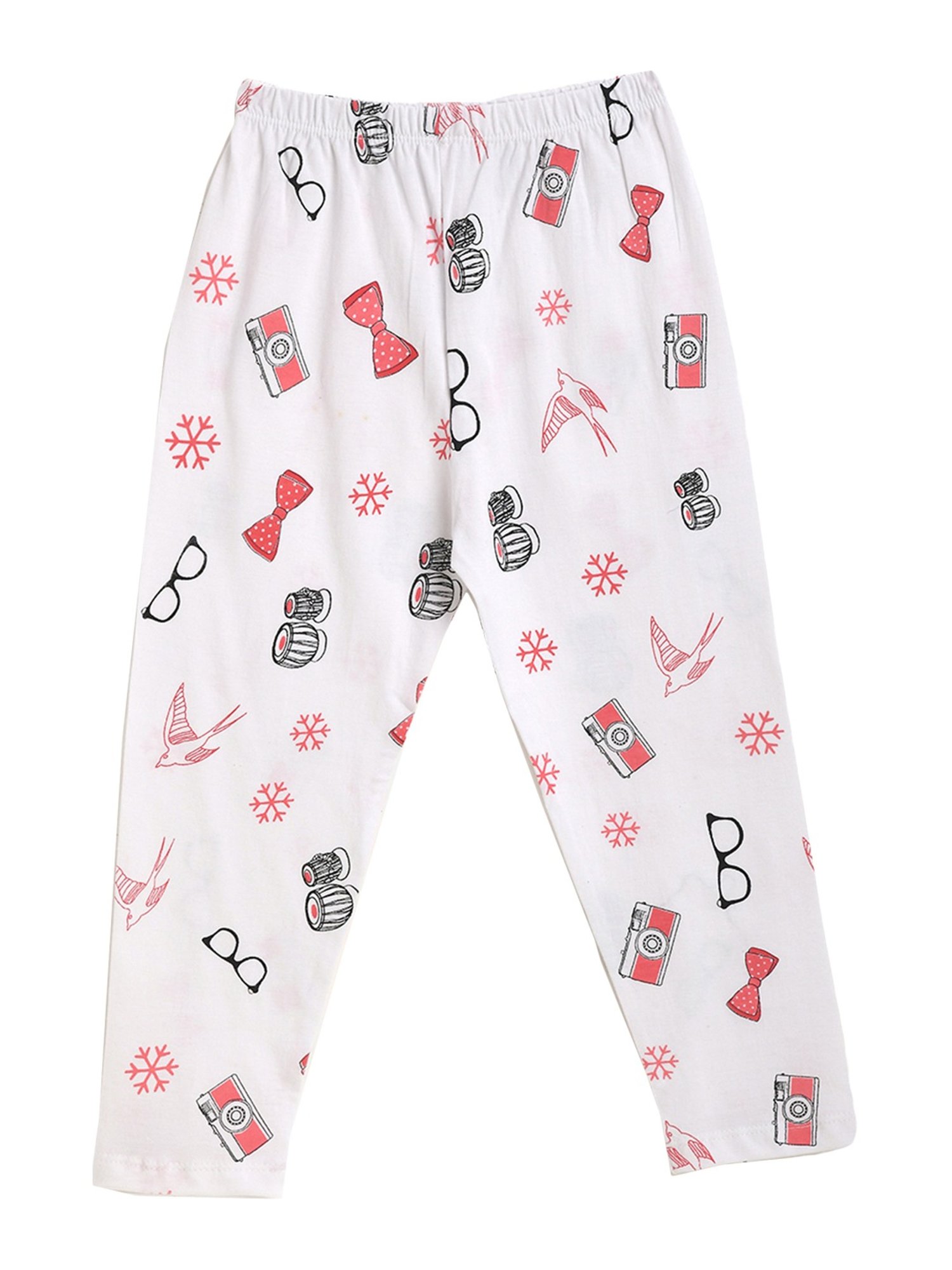 Kids Craft Peach Cotton Printed T-Shirt & Pants