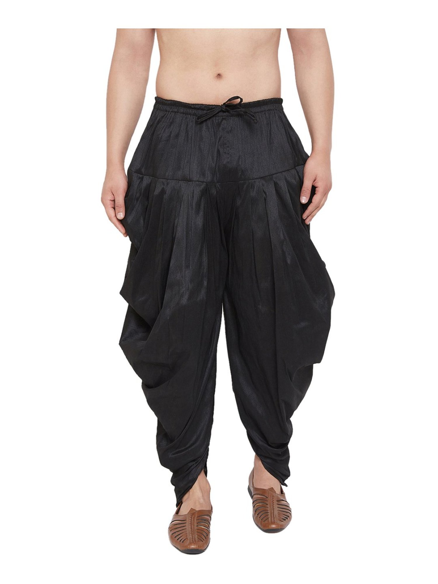 Ramraj ALAMEEN White Cotton Solid Dhotis