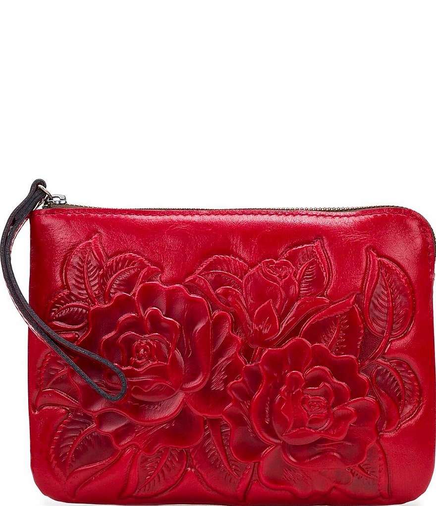 Patricia Nash Rose Tooling Collection Cassini Wristlet