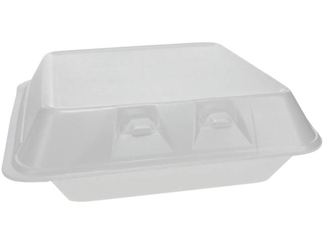 Pactiv Container,3comp,Lg,Wh YHLW09030000