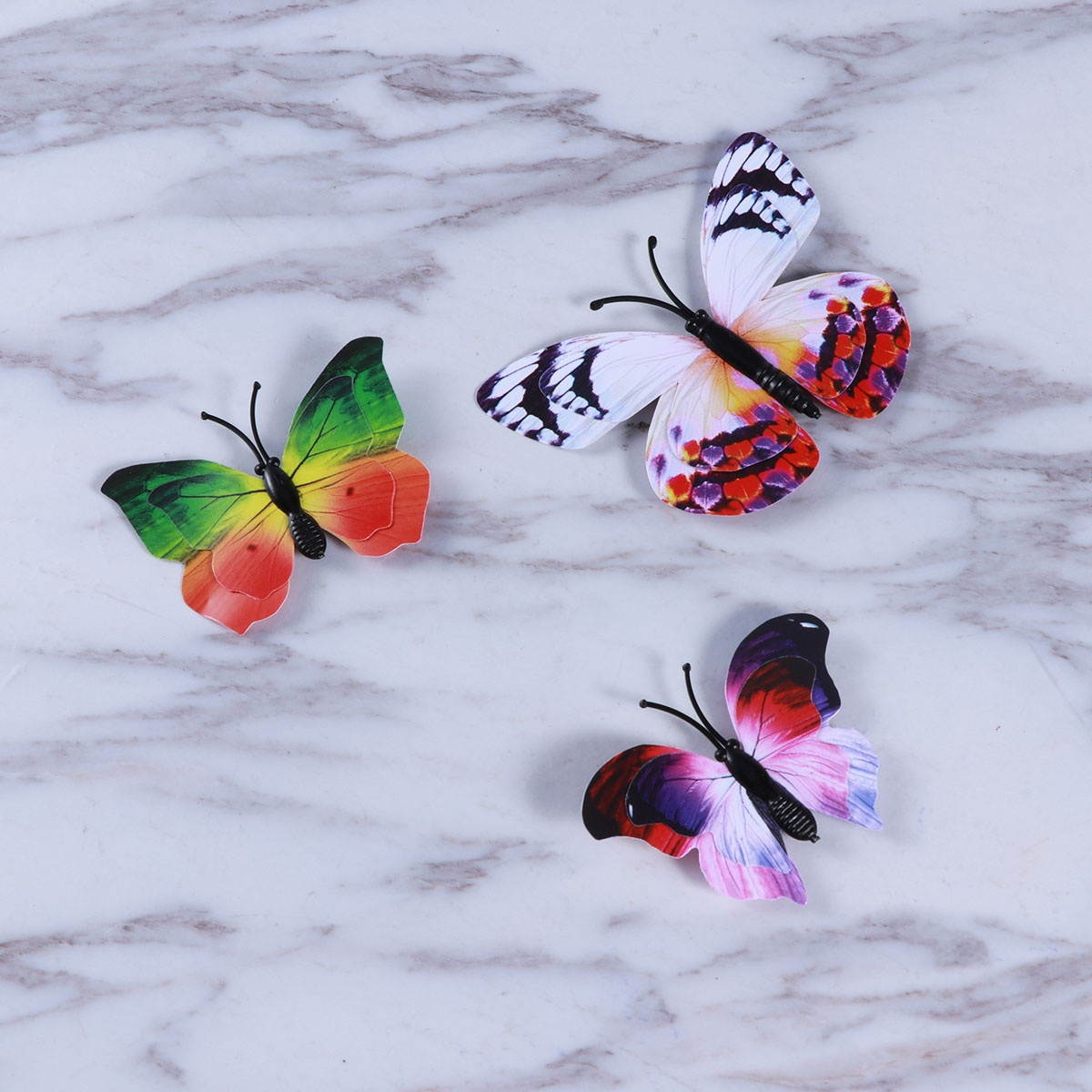 12PC Magnet Simulation 3D Rainbow Double Layers Decoration Refrigerator Sticker for Office Home Decoration