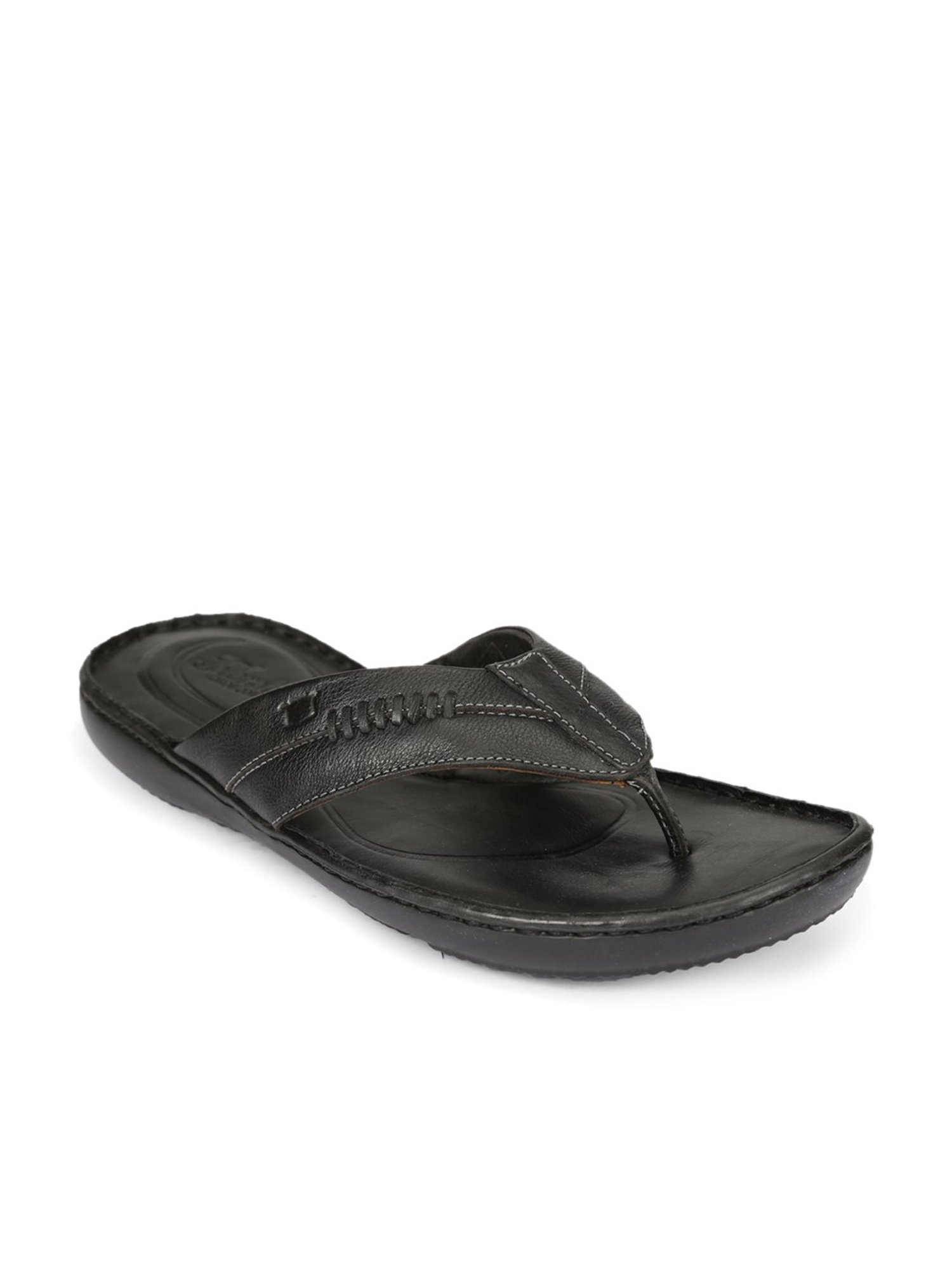 Florsheim Black Thong Sandals