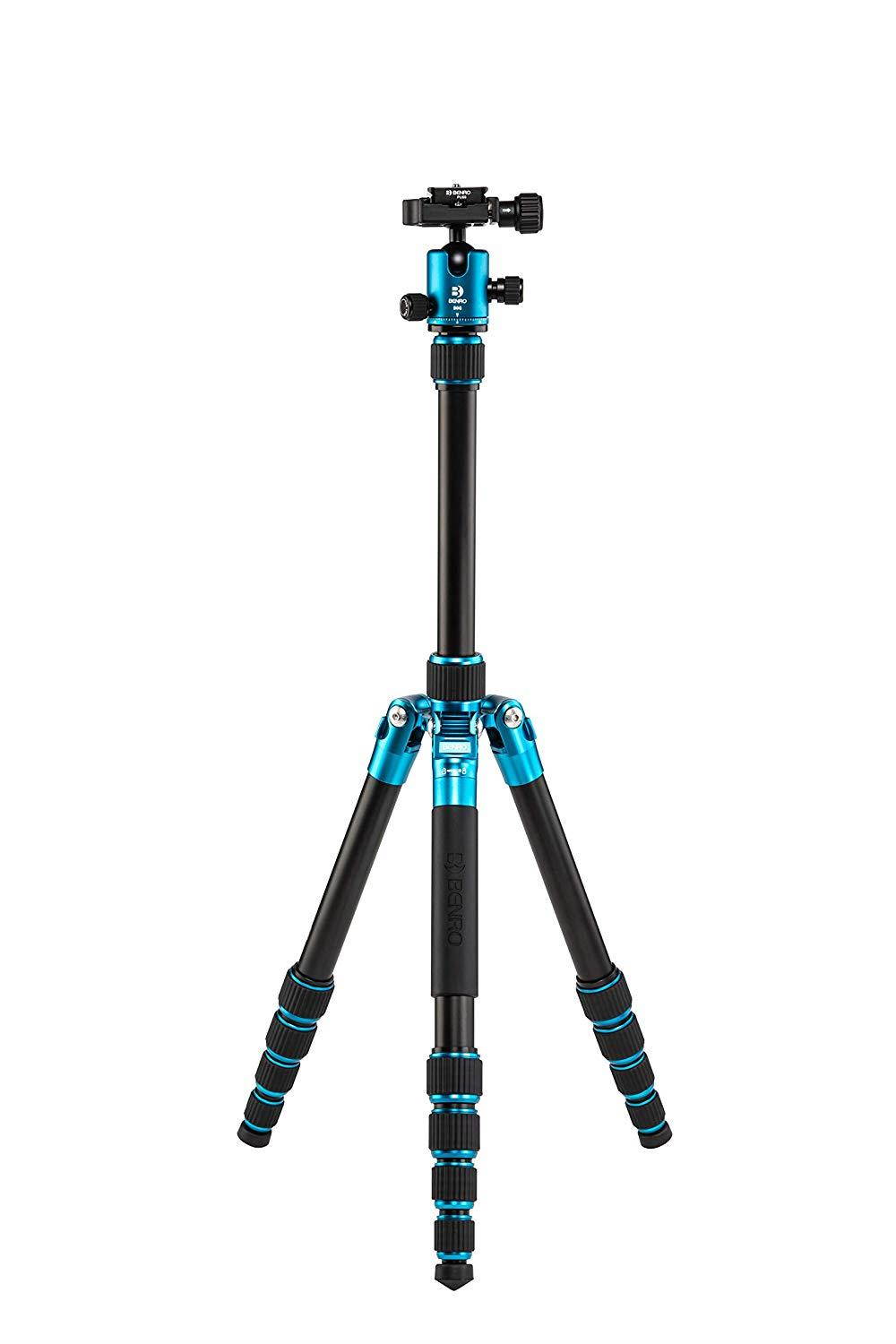 Benro Tripster Travel Aluminum Tripod/Monopod, 1 Series, Blue #FTR19AB0GBLU