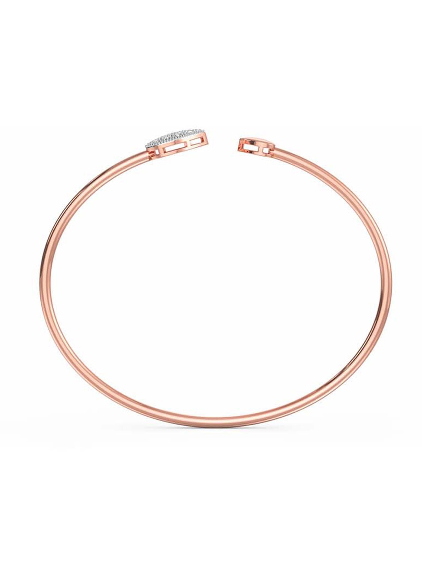 Joyalukkas 18k Rose Gold & Diamond LOVE Bracelet for Women