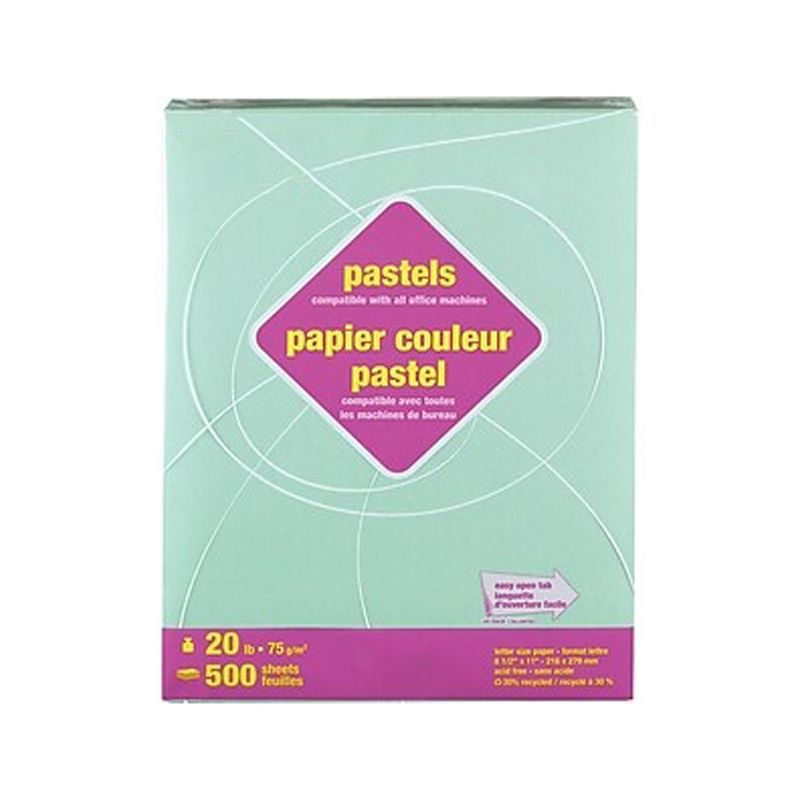 MyOfficeInnovations Pastel Colored Copy Paper 8 1/2" x 11" Green 500/Ream (14781) 490936