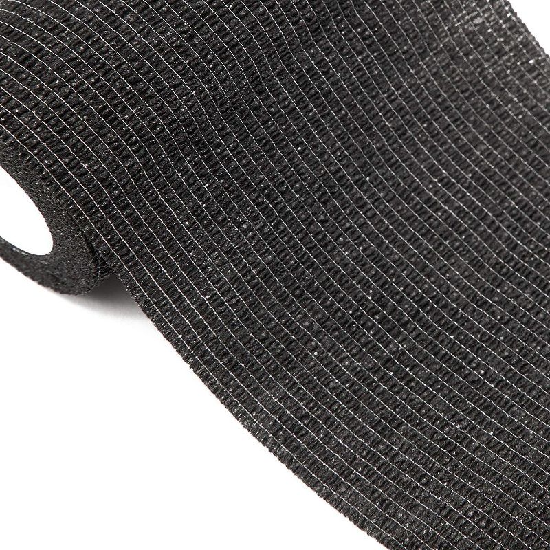 Juvale 12 Pack Self Adhesive Bandage Wraps, Cohesive Tape, Black, 4 In x 5 Yards