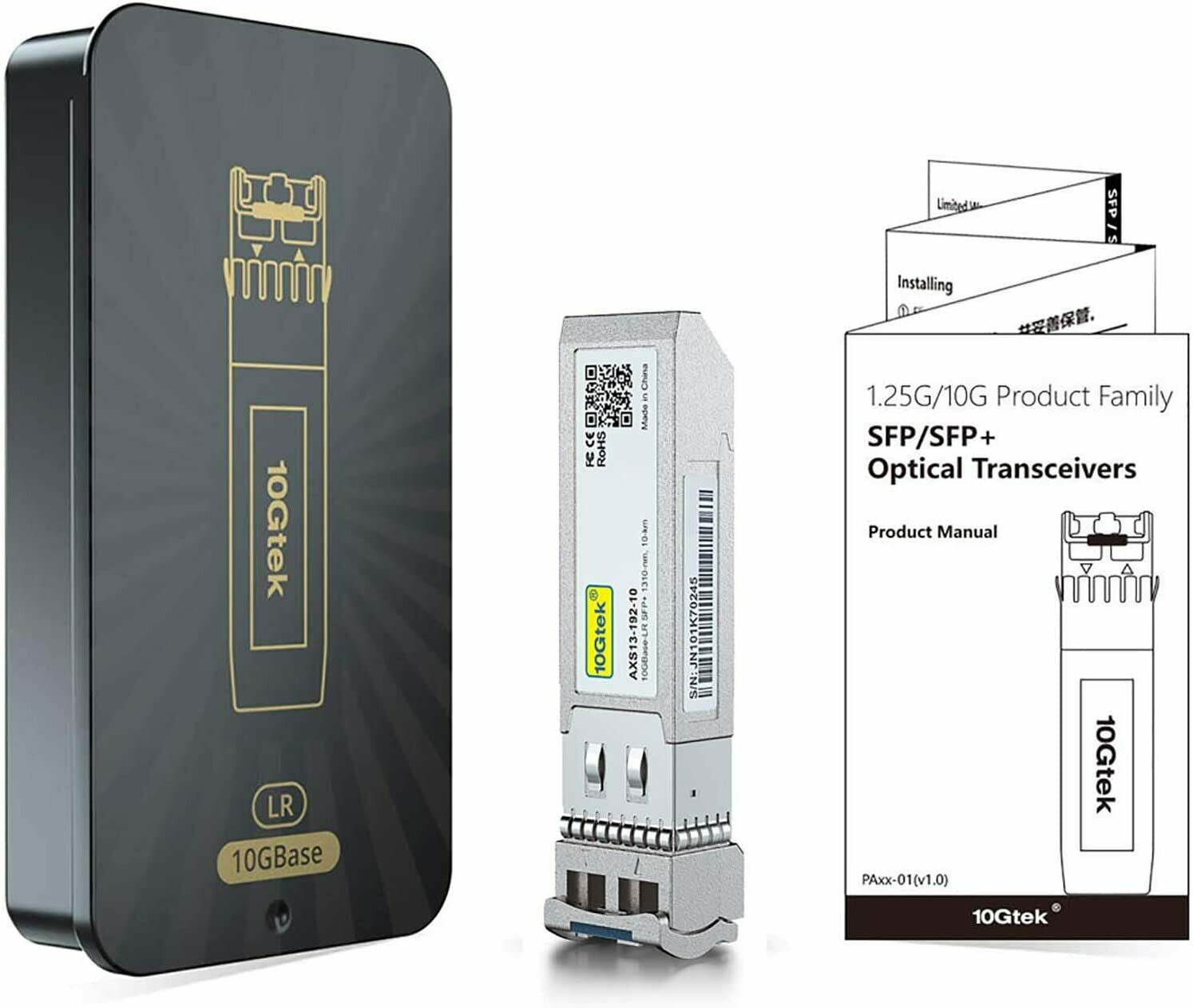 10 Gigabit SFP+ LC Multi-Mode Transceiver, 10GBASE-SR Module for D-Link DEM-431XT-DD (850nm, DDM, 300m)