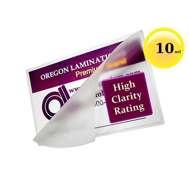 Laminating Pouches 10 Mil (Pk of 50) 9 x 11-1/2-inch Letter Size Clear Glossy