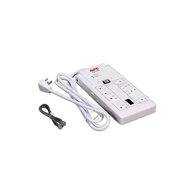 P8GT 8 Outlets 120V Power-Saving Home/Office SurgeArrest with Phone Protection White