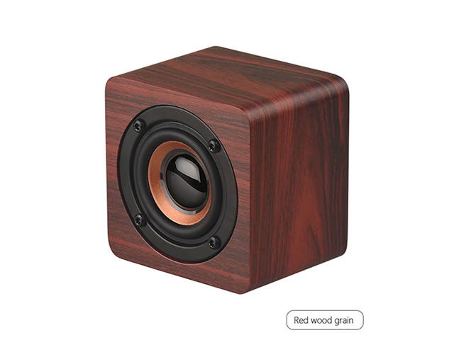 Autofeel Mini Wooden Bluetooth Speaker Portable Wireless Subwoofer Strong Bass Sound Box Music Magic Cube For Smartphone Tablet Laptop For Samsung iPhone Xiaomi Huawei HTC