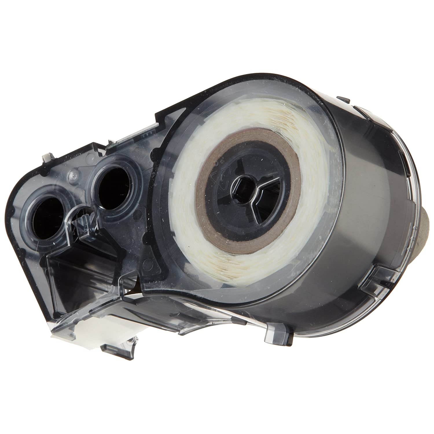 Brady M-11-498 Vinyl Cloth B-498 Black on White Label Maker Cartridge, 3/4" Width x 1/2" Height, For BMP51/BMP53 Printers