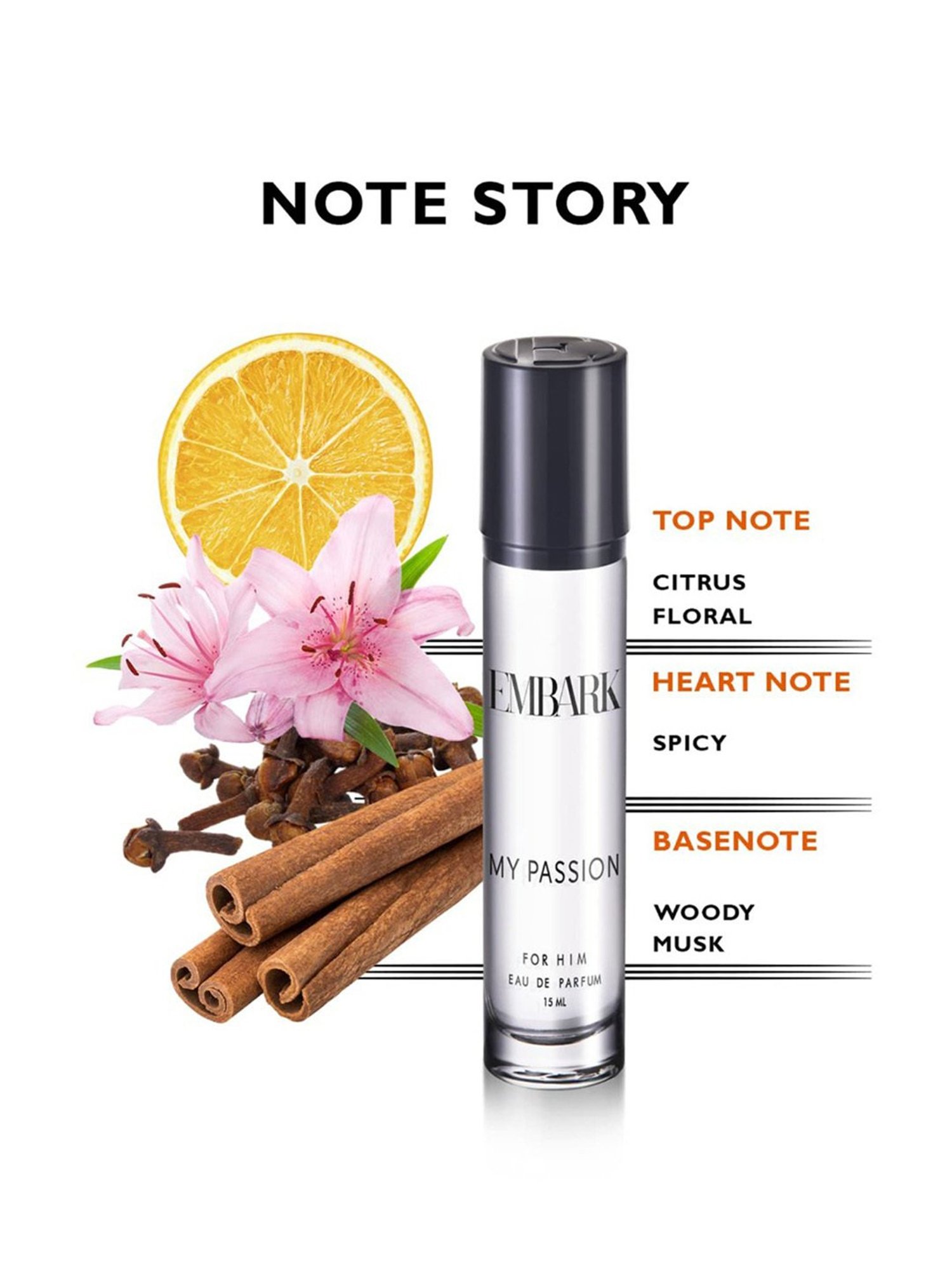 Embark My Passion Eau de Parfum for Him - 15 ml