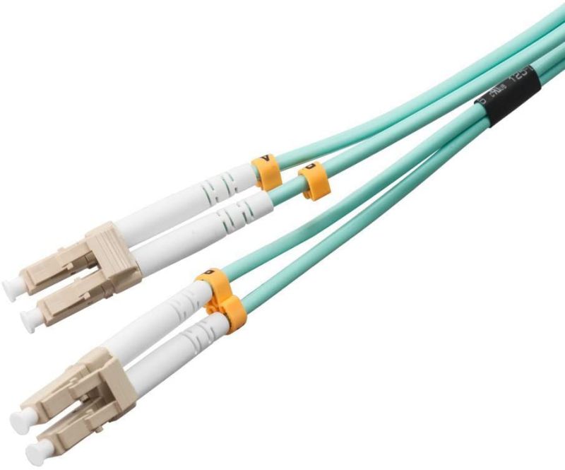 Fiber Optic Cable LC-LC 9/125 Duplex Single-Mode Fiber Cable Yellow 5 meters