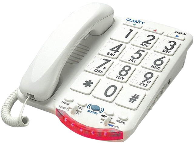 Clarity 76557.101 JV35W Moderate Hearing Loss Amplified Corded Phone
