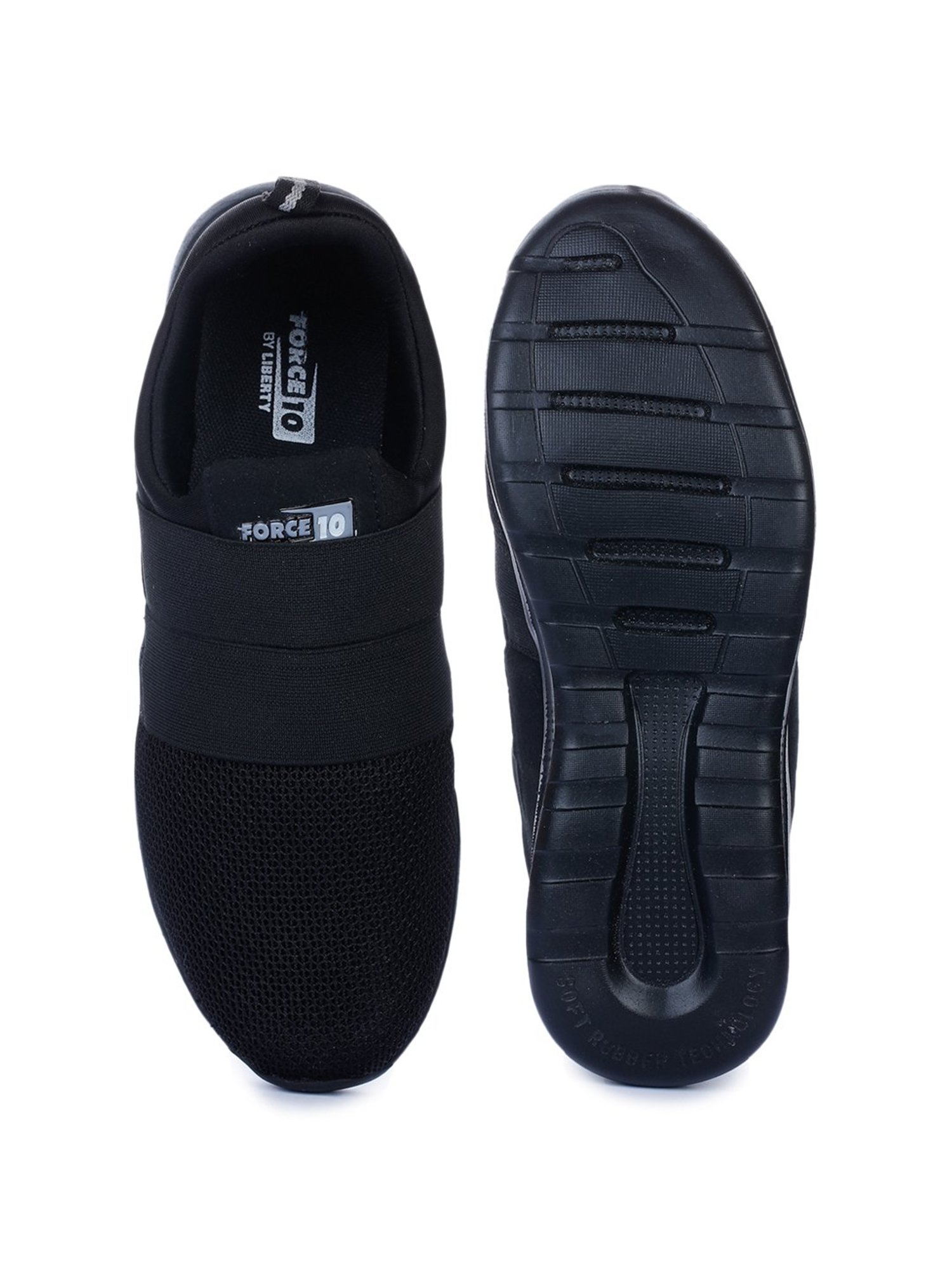 Force 10 by Liberty Men's Black Running Shoes