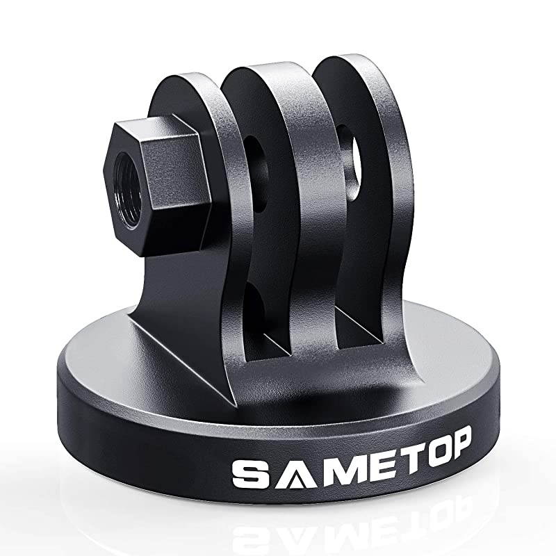 Aluminum Tripod Mount Adapter Compatible with Gopro Hero 8 7 6 5 4 Session 3+ 3 2 1 Hero 2018 Fusion DJI Osmo Action Cameras