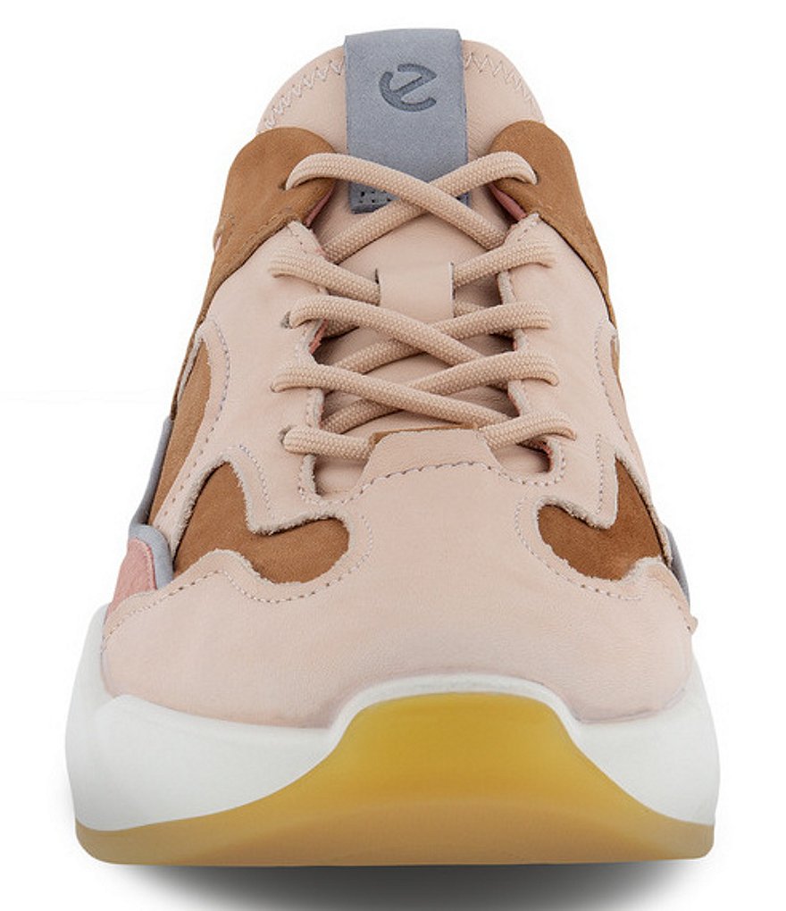 ECCO Chunky Leather And Suede Chunky Lace-Up Sneakers
