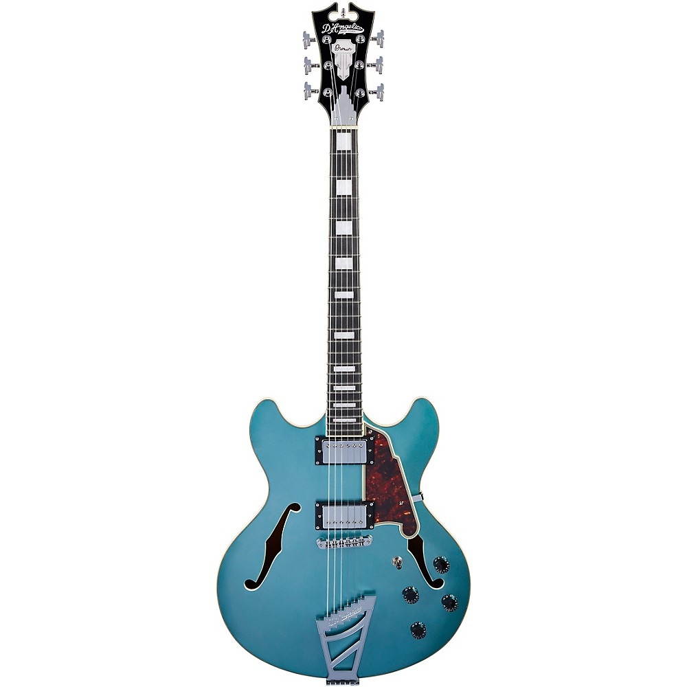 D'Angelico Premier DC Semi-Hollow Electric Guitar with Stairstep Tailpiece Ocean Turquoise