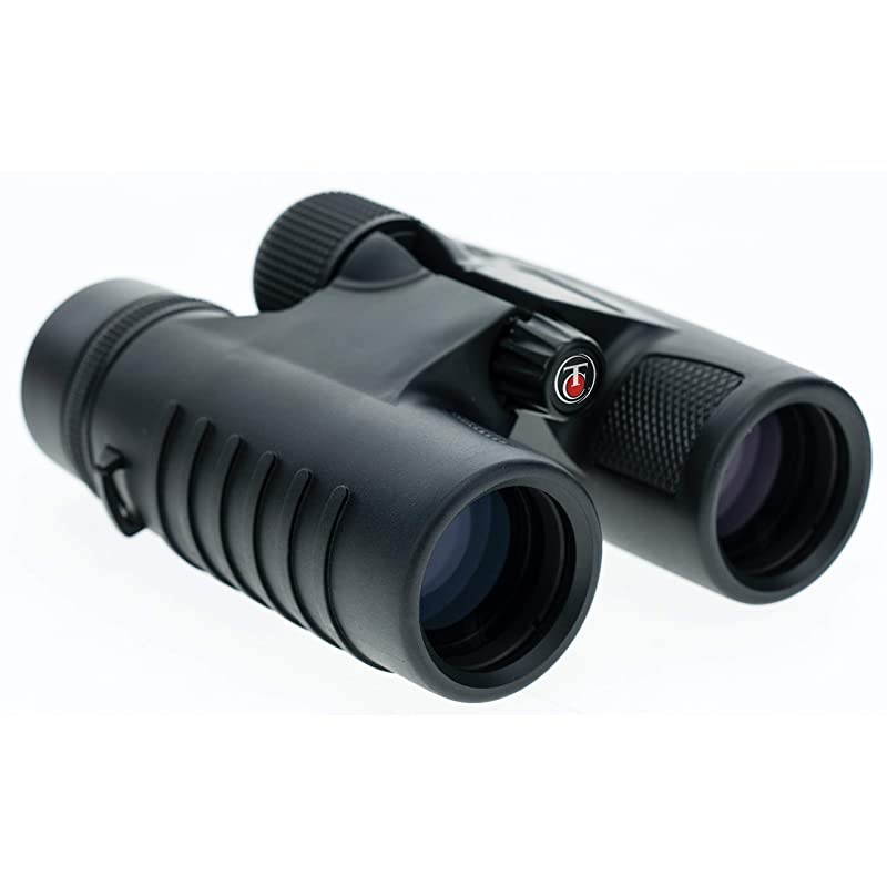 Roof Prism Binoculars with Compact, Waterproof Design, Anti-Fog Glass, Neck Strap and Carry Case for Bird Watching, Hunting and Outdoors