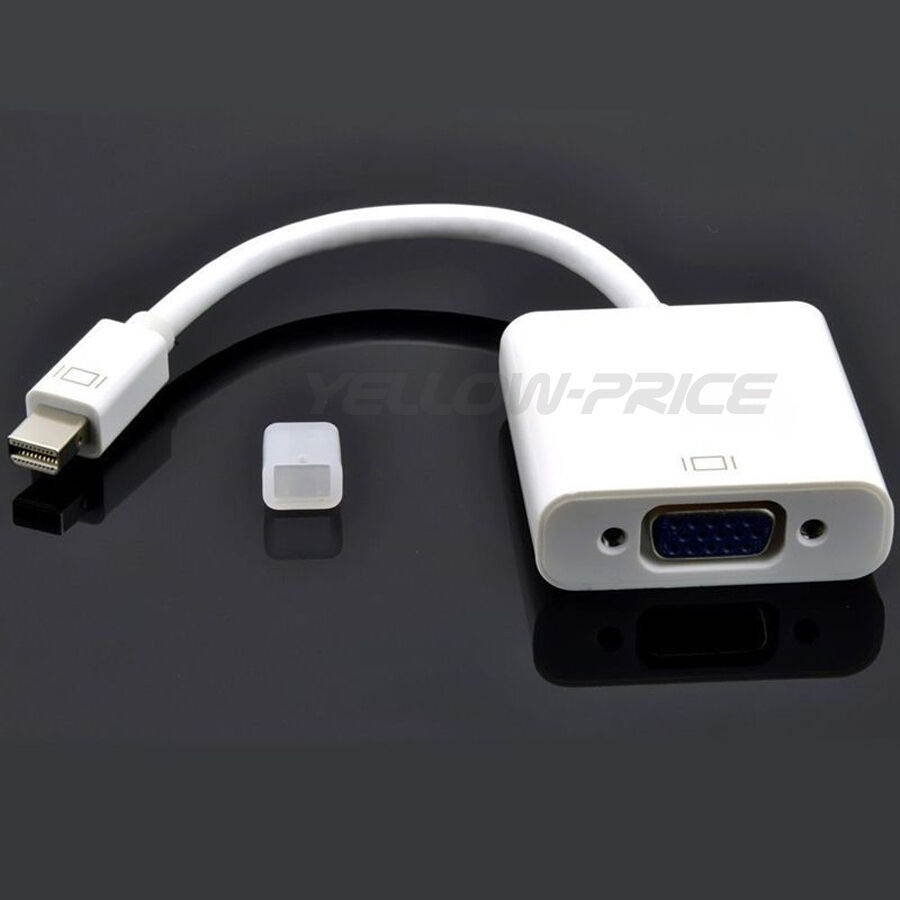 Mini DisplayPort to VGA Female Adaptor for Mac+6FT SVGA VGA Monitor Male Cable