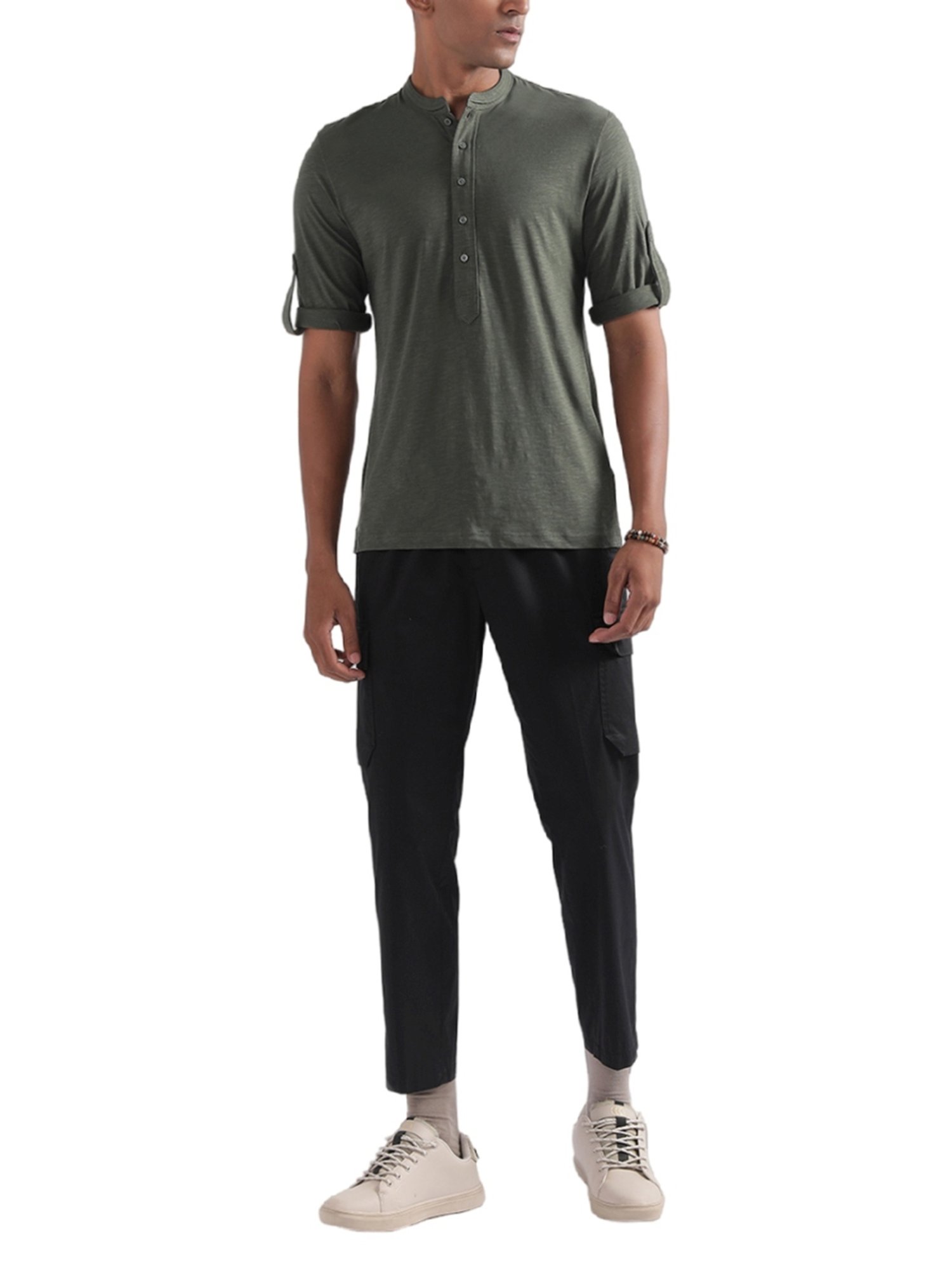Antony Morato Olive Cotton Regular Fit T-Shirt