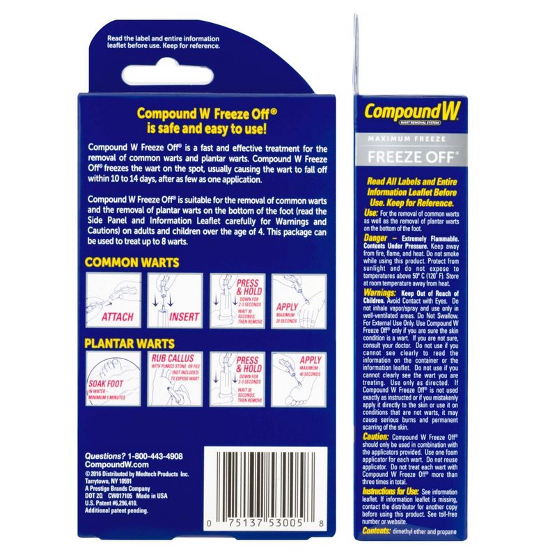 Compound W Freeze Off Wart Remover - 8 Applications