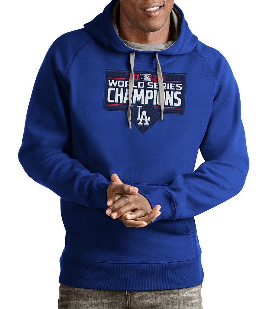 Antigua Los Angeles Dodgers 2020 MLB World Series Champions Victory Pullover Long-Sleeve Hoodie