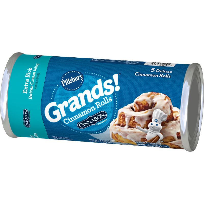 Pillsbury Grands! Cinnamon Rolls with Extra Rich Butter Cream Icing - 17.5oz/5ct