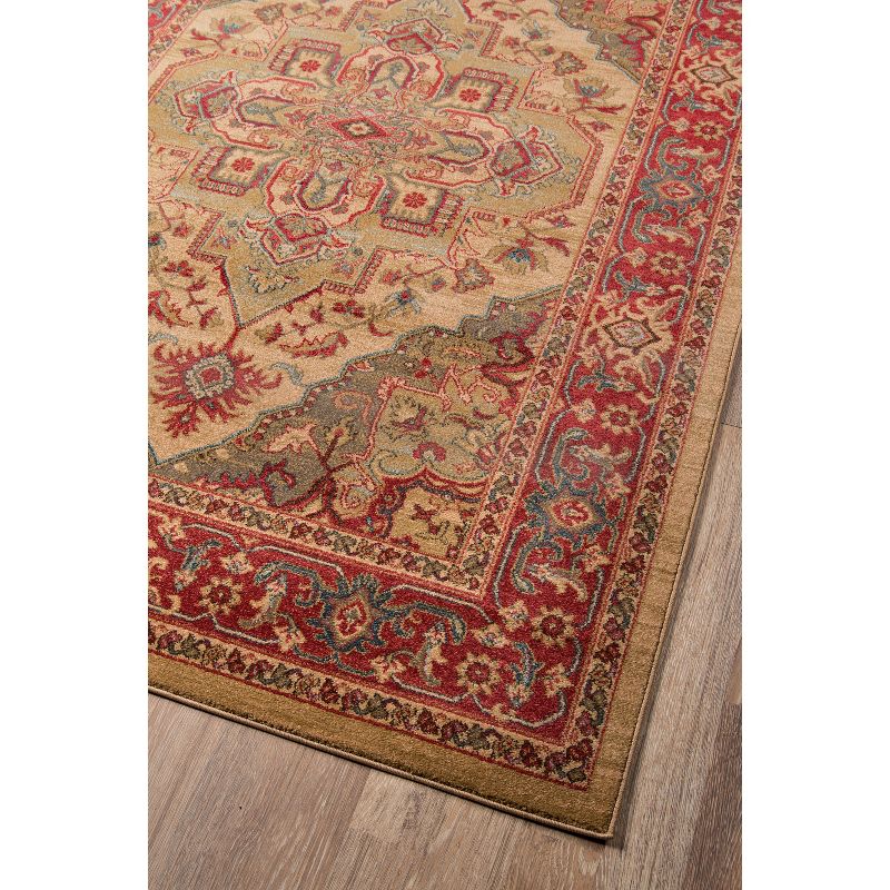 3'11"X5'7" Medallion Accent Rug Beige - Momeni