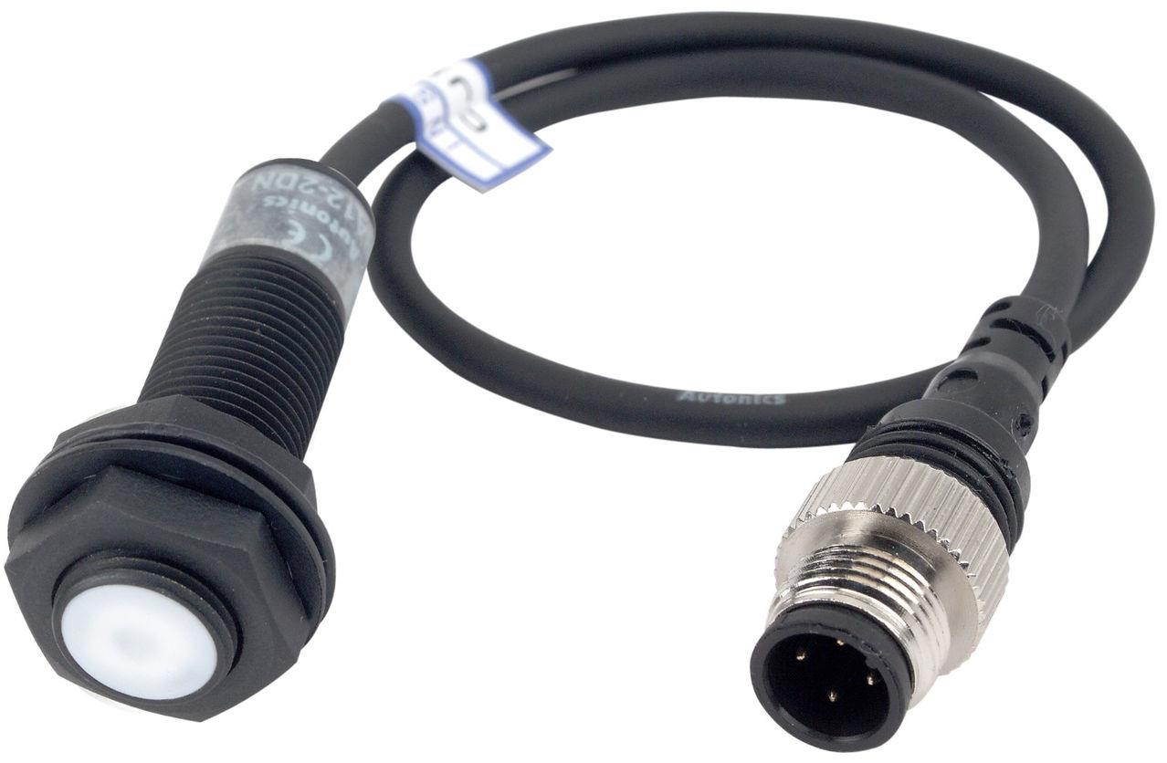 AUTONICS PRAWT18-5DO-I Sensor, Inductive Prox, 5mm Sensing, M18 Round, Shielded, Weld Field Immune, NO, 2 Wire pigtail, IEC connect spec, 15-30 VDC