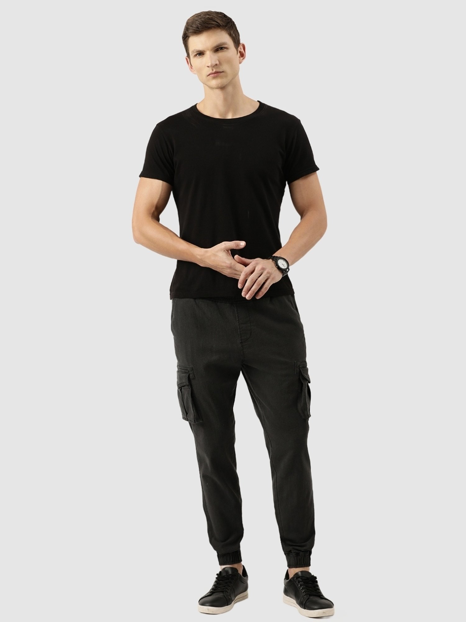 IVOC Charcoal Regular Fit Jogger Jeans
