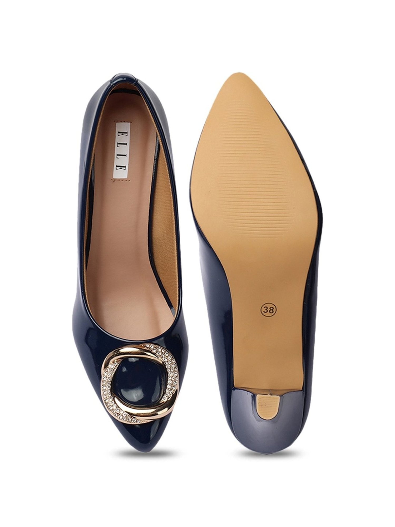 Elle Women's Blue Stiletto Pumps