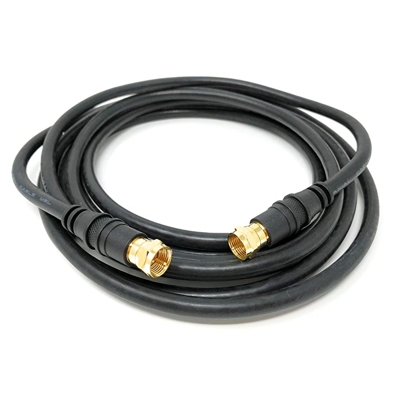 3 feet RG6 Coax Satellite/CATV Cable - Screw On F-Type Connector Cable