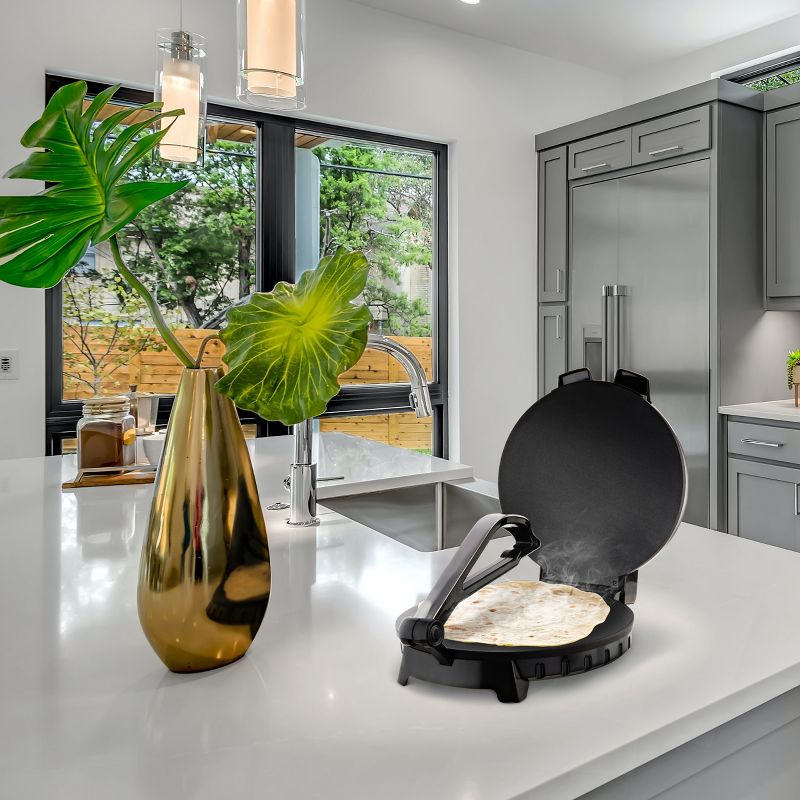 Brentwood 12 Inch Stainless Steel Nonstick Electric Tortilla Maker