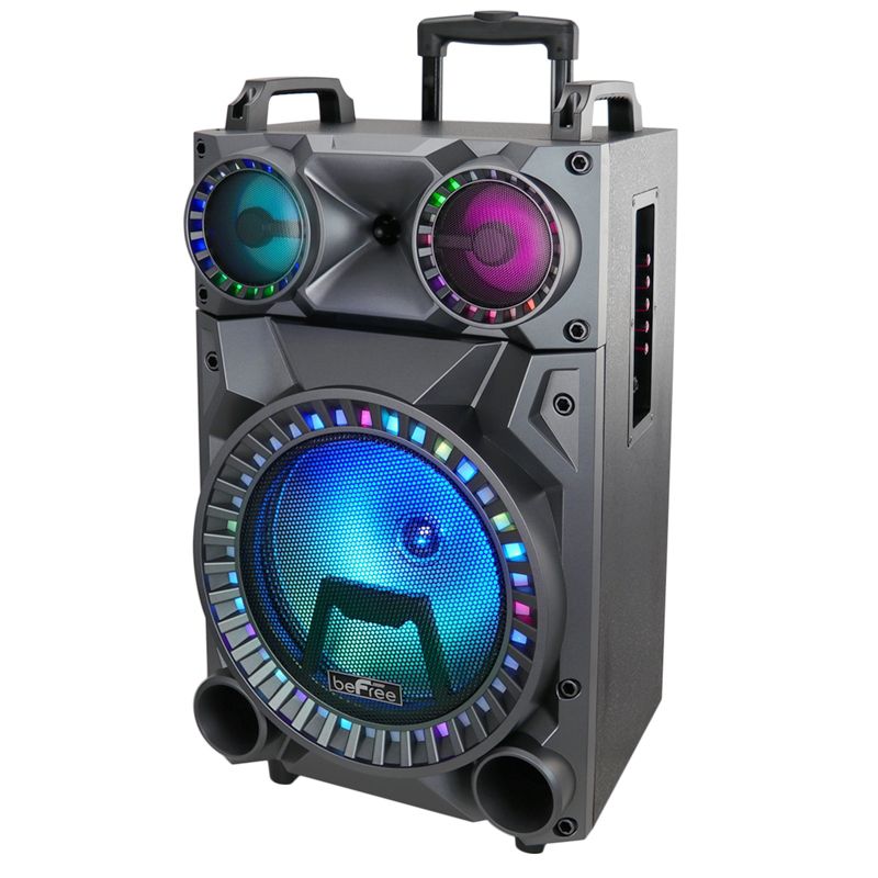 beFree Sound Rechargeable 12 Inch Bluetooth Portable Party Speaker