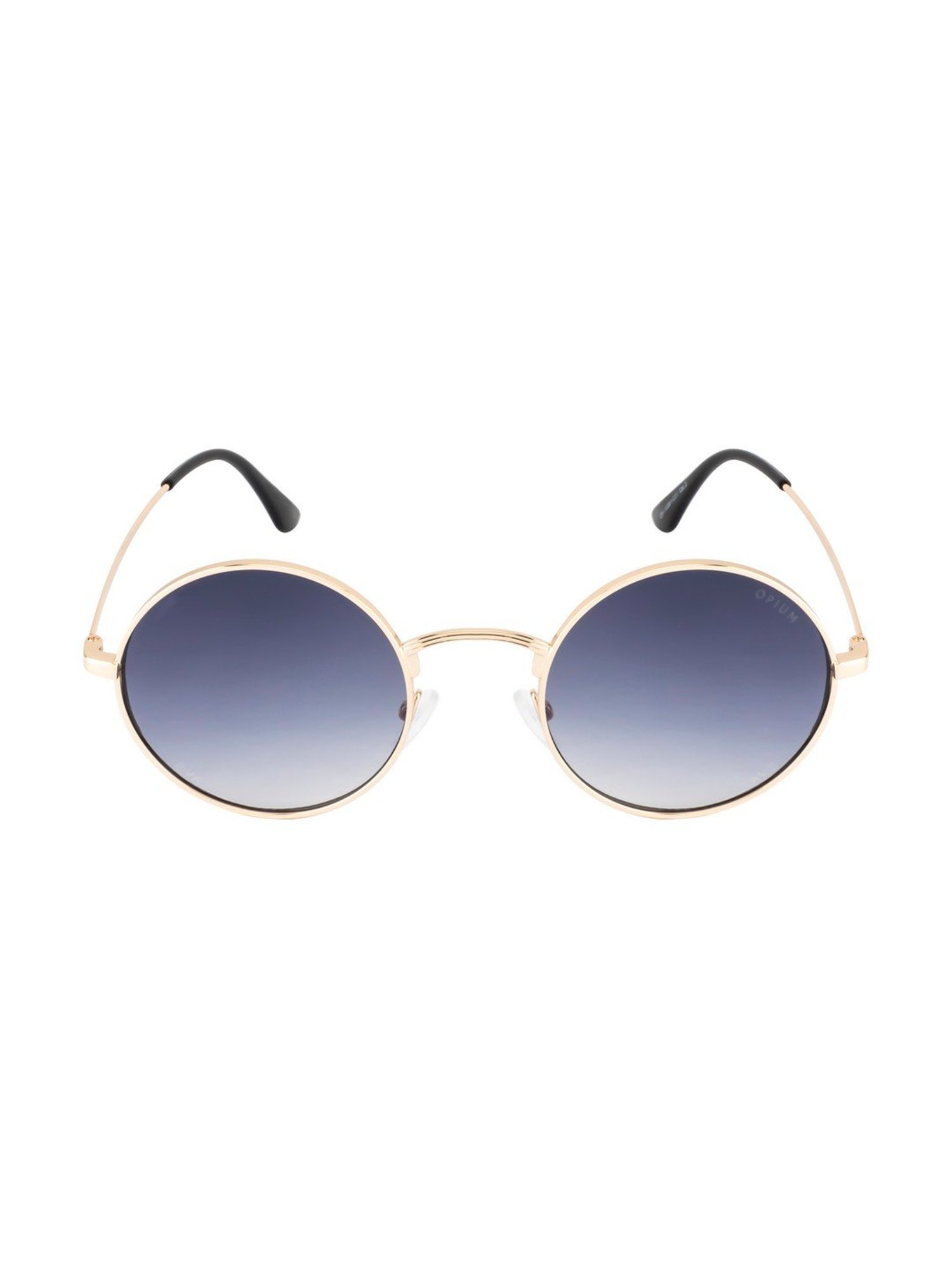 Opium Grey Full Rim Round Sunglasses For Women