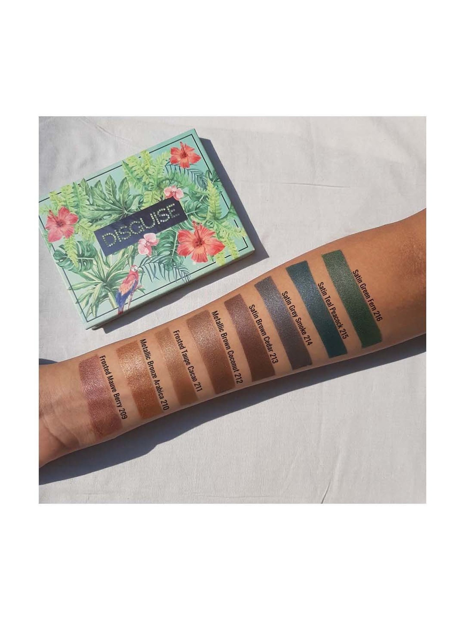 Disguise Cosmetics Satin Smooth Eyeshadow Squares Metallic Bronze Arabica 210 - 4.5 Gm