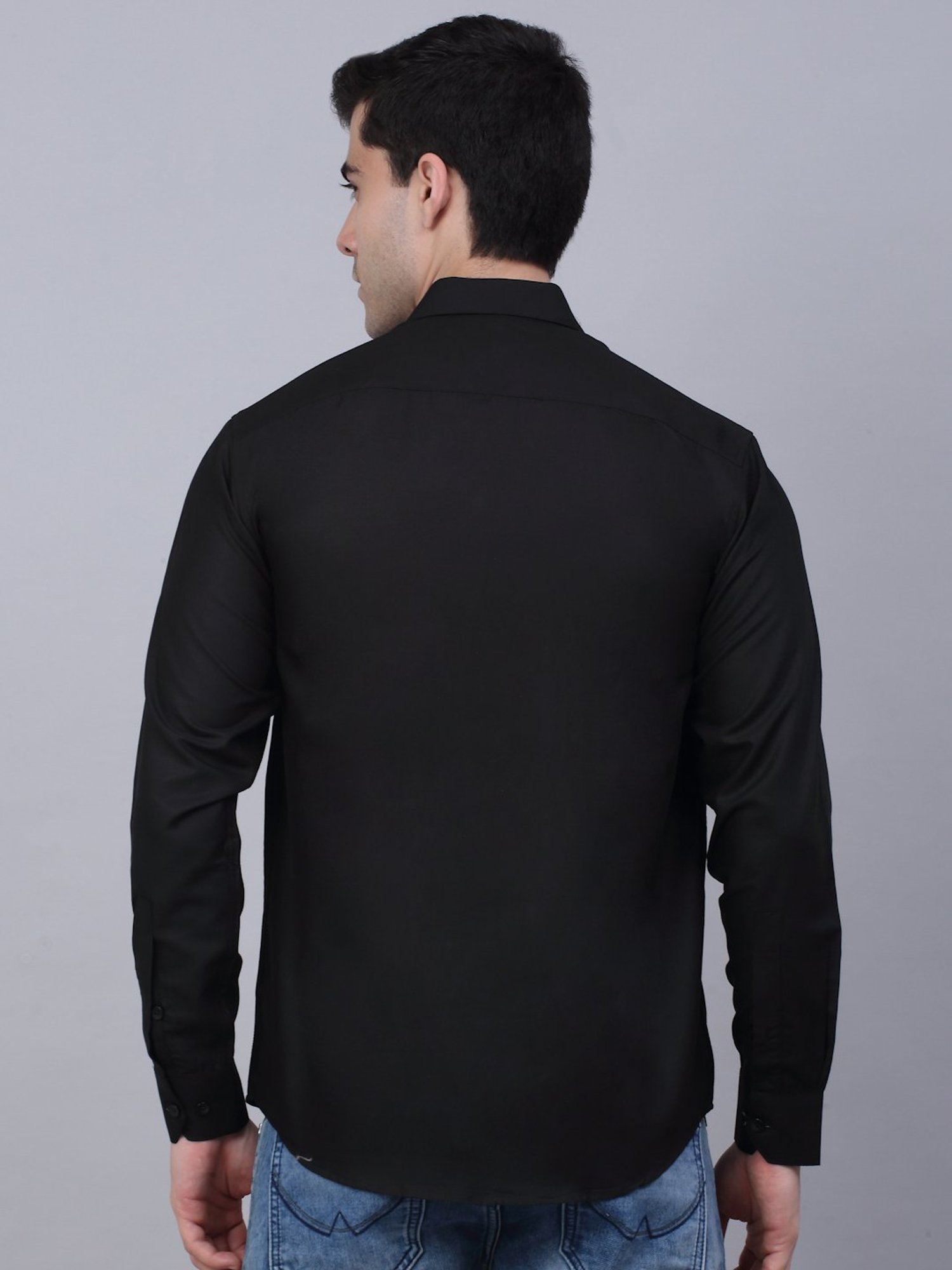 Jainish Black Regular Fit Shirt