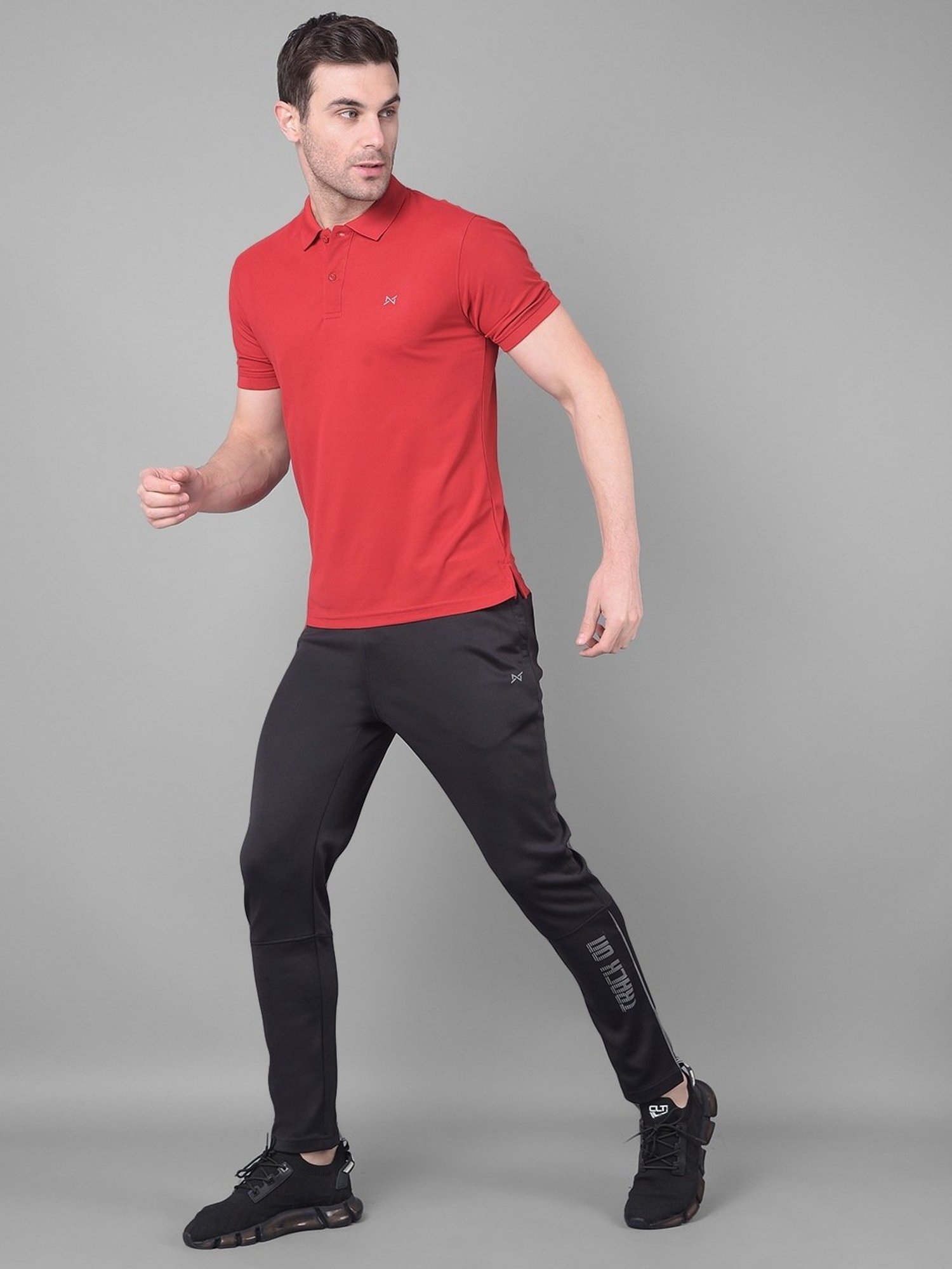 Force NXT Blue & Black Regular Fit Sports Trackpants - Pack Of 2