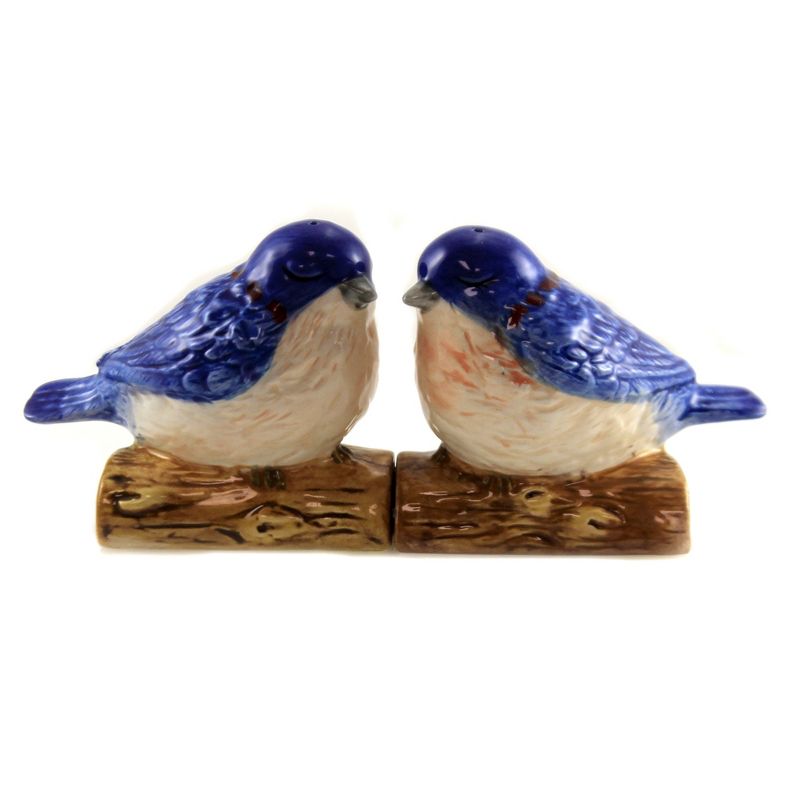 Tabletop 2.75" Blue Birds Salt & Pepper Set Magnetic Shakers Pacific Trading  -  Salt And Pepper Shaker Sets
