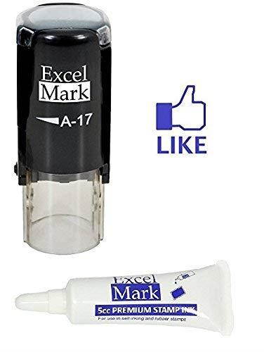 Round Teacher Stamp - Like (Blue Ink with 5cc Refill Ink)