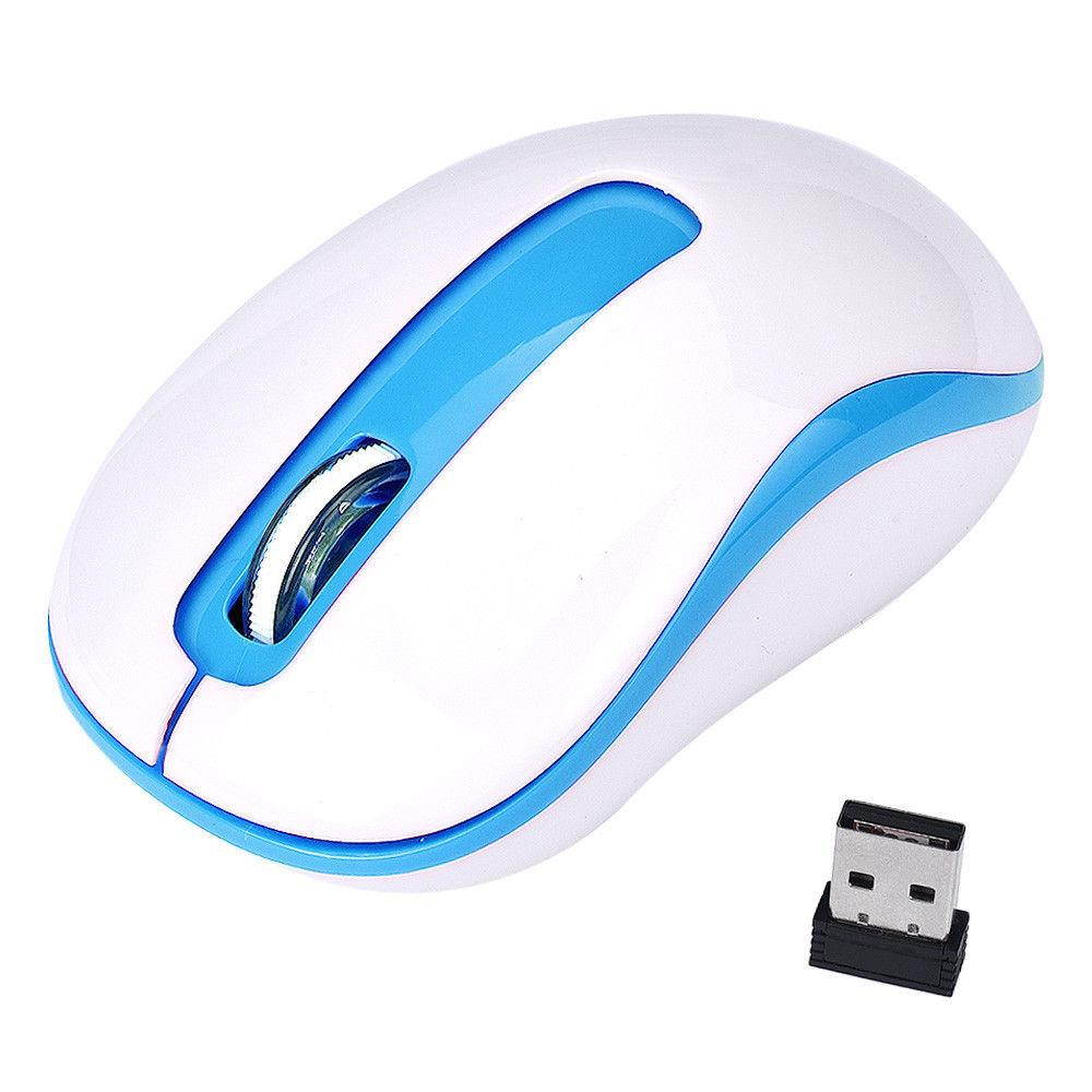 Stylish 2.4G 1600DPI Optical Mini Wireless USB Mouse Mice For Computer Laptop PC