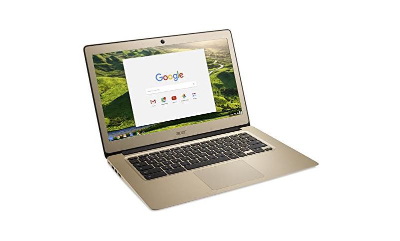 Acer Chromebook 14, Aluminum, 14-inch Full HD, Intel Celeron N3160, 4GB LPDDR3, 32GB, Chrome, Gold, CB3-431-C0AK